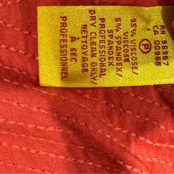 NWT Catherine Malandrino orange ruched stretch bodycon dress ❤️ - Picture 6 of 7